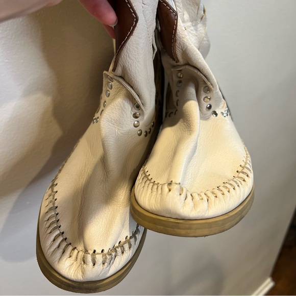 L’Artigiano di Riccione Italian Leather Western Boots Studded Boho Cowboy Sz 37 - Picture 12 of 14